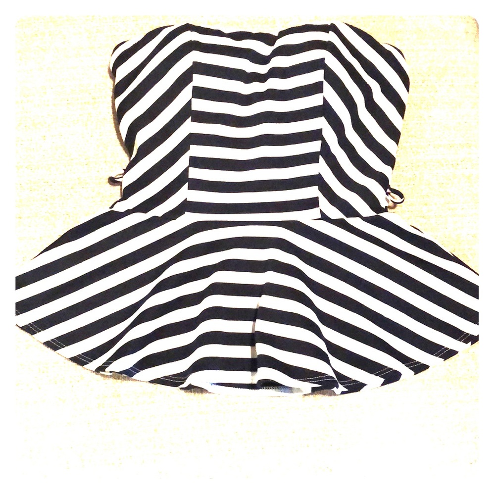 Strapless Peplum
